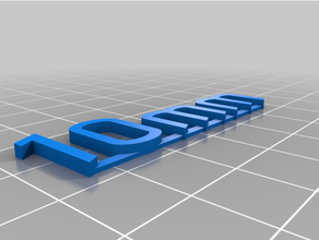 10mm label customized 3d print model - Mito3D