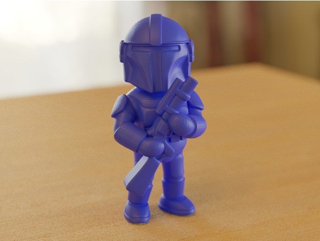 armed sci-fi character 1 3D print model - Mito3D
