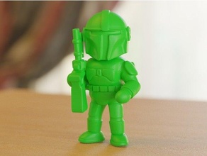 armed sci-fi character 2 3d print model - Mito3D