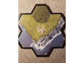 mage knight magnetic hex tile frames 3d print model - Mito3D