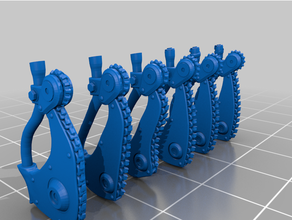 cgc pesado cadena cuchillas 3d print model - Mito3D