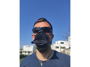 darth Vader remixar 4 covid 19 mascarar v2 combate coronavírus coroa defender cara vírus covid19 máscara covidinha Darthvader 3d print model - Mito3D