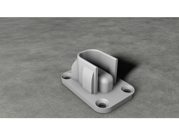 soporte barra armario perchero 3D print model - Mito3D