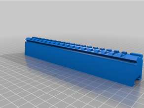 nerf retaliator rail match stryfe height 3d print model - Mito3D