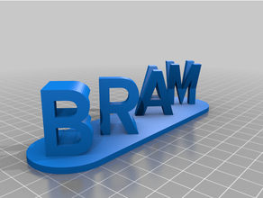 bram elvy customized 3d print model - Mito3D