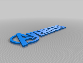 marvel avengers lettering letters 3d print model - Mito3D