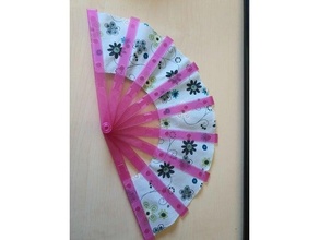 japanese folding fan 3dprintingonfabric diy japan summer 3d print model - Mito3D