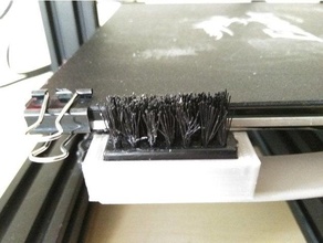 brush mount ender 3 ender3 nozzle 3d print model - Mito3D