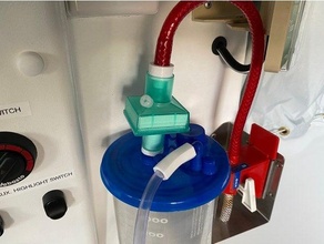 viral filter adaptor ems vehicle suction ambulance helicopter 3d print model - Mito3D