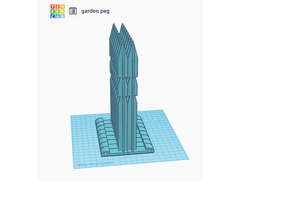 Garten peg 3d print model - Mito3D