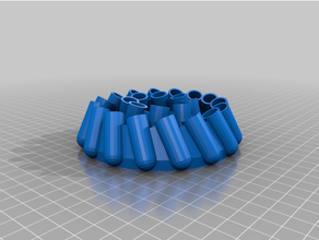 customizeneled hyperboloid pencil holder customized 3d print model - Mito3D