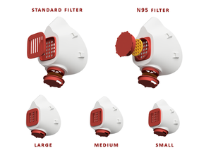 solunum maske kapak füzyon 360 kaynak nefes filtre maskesi 3d print model - Mito3D