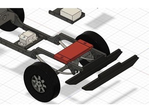 cj 5 Heckmontage rc Jeep Chassis axial scx10 Benutzerdefiniert Rahmen montieren openrc Wagen 3d print model - Mito3D