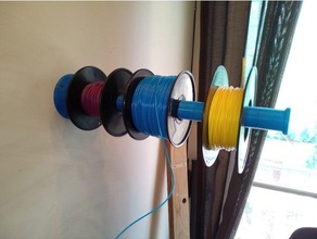 Mauer montiert Filament Halter Unterstützung Spule 3d print model - Mito3D