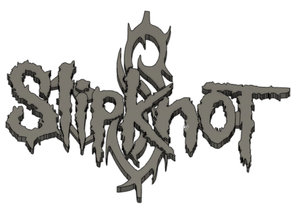 slipknot logo 3d print model - Mito3D
