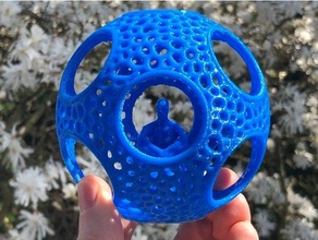 social distanciar Voronoi esfera 1 covid 19 covid19 quarentena 3d print model - Mito3D
