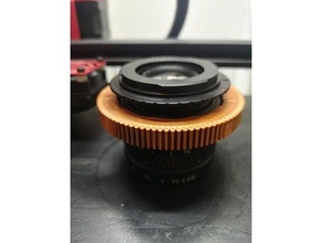 gear focus adjustment helios 44-2 58mm camera focusing ring 44 2 lens m42 manual 3d print model - Mito3D