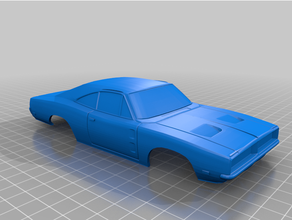 69 dodge charger xmods body car classic model muscle rc shell xmod 3d print model - Mito3D