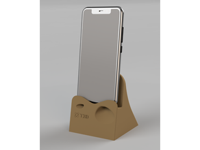 téléphone supporter mise charge quai 3d print model - Mito3D