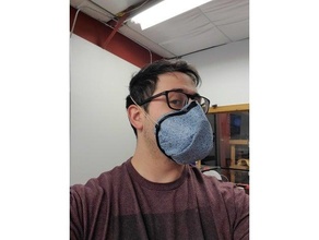 tissu masque Cadre coronavirus visage covid 19 covid19 covidmask santé soucier protection serviette virus 3d print model - Mito3D