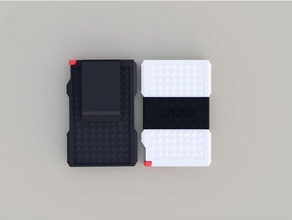 svelte crédit carte portefeuille argent agrafe sangle 3d print model - Mito3D
