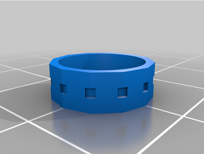 customizable ring demo customizer openscad 3d print model - Mito3D