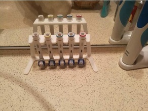 escova dente suporte oral b limpar limpo seco 3d print model - Mito3D