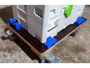 systainer sys cart fijación soporte rodillo festool tanos 3d print model - Mito3D