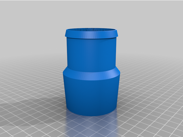 Widerhaken Geschäft vac Schlauch Adapter 3D print model - Mito3D