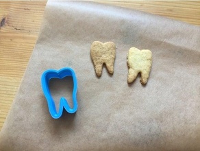 tooth cookie cutter 3d print model - Mito3D