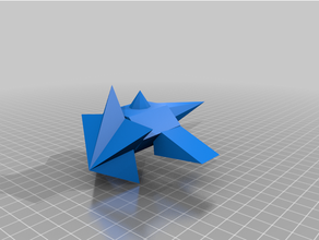 estrella avión 3d print model - Mito3D