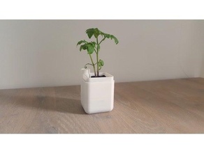 self watering plantar Panela pequeno 3d print model - Mito3D