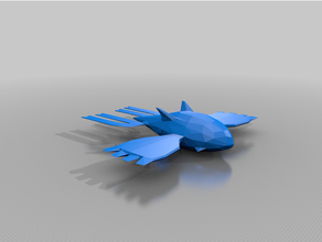 poly kyogre fish pokemon nintendo 3ds figures primal water 3d print model - Mito3D