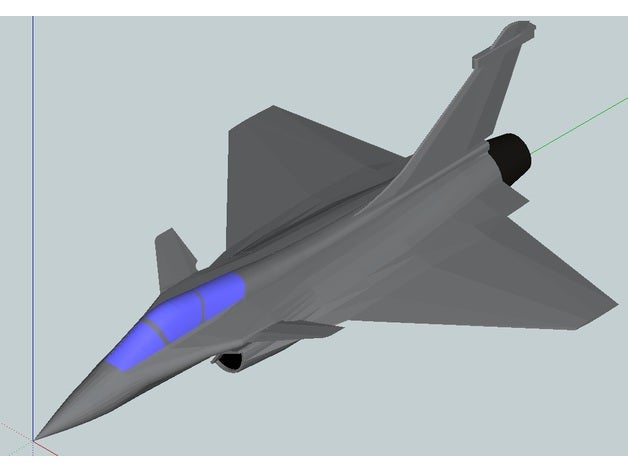 novi avion avión combatiente jet ráfaga rc 3D print model - Mito3D