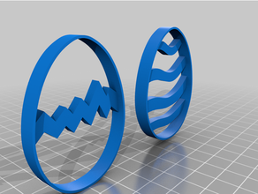 easter egg cookie cutter 3d print model - Mito3D