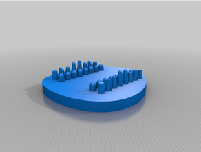 chess board 3d print model - Mito3D