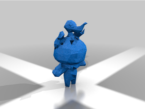 low-poly marshadow poly polygon pokemon figures 3d print model - Mito3D