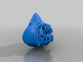 bane respirator mask montana 3d print model - Mito3D