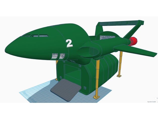 Thunderbird 2 3D print model - Mito3D