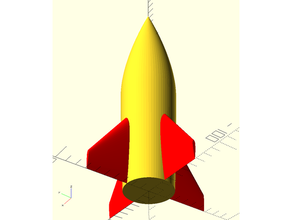 Uzay roket parametrik model 3d print model - Mito3D