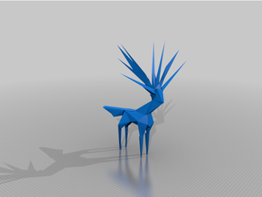 low poly xerneas efsanevi pokemon poli rakamlar Güneş ay 3d print model - Mito3D