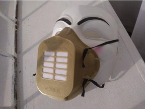 Lückenbüßer Gesicht Maske sfm einfach drucken covid 19 ppe Unterstützung Coronavirus covid19 Schutzmaske Gesundheit Schutz 3d print model - Mito3D