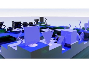Tierra plana ajedrez conjunto 3d print model - Mito3D