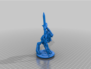 wizard thang alien dungeons dragons fantasy miniature tabletop gaming weird 3d print model - Mito3D