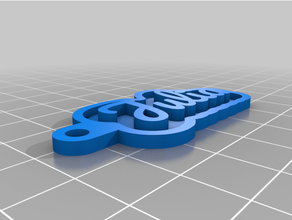m1y custo2mized llave cadena 1with personal personalizado 3d print model - Mito3D