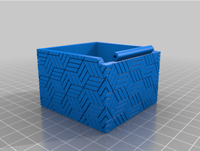 hinged textured box 3d print model - Mito3D