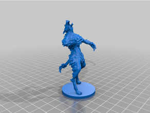 werewolf 4 dungeons dragons fantasy horror miniature tabletop gaming 3d print model - Mito3D