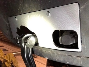 Tesla Modell 3 Abschleppen Anhängerkupplung Startseite Mantel 3d print model - Mito3D