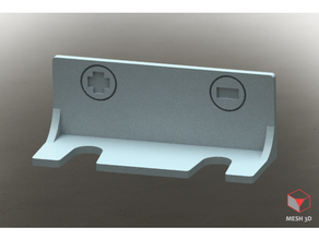 soporte peg para dos destornilladores stanley mount 2 screwdrivers mesh3d pegboard screwdriver holder 3d print model - Mito3D