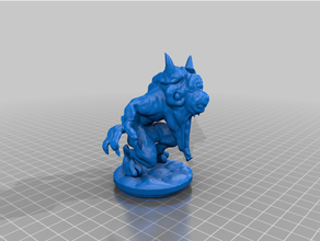 beastie beast dungeons dragons fantasy games horror miniature tabletop gaming 3d print model - Mito3D
